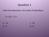 4th Grade Math Review 1/2 year PowerPoint