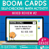 4th Grade Math Spiral Review #2 Boom Cards | End of Year T