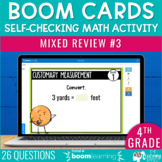 4th Grade Math Spiral Review #3 Boom Cards | End of Year T