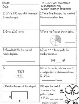 4th grade math review by tails of teaching teachers pay