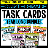 4th Grade Math Review | Centers and Test Prep Task Cards |