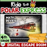 4th Grade Math Review Christmas Digital Escape Room - Ride