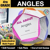 4th Grade Math Review Craft - Measuring Angles Dodecahedro