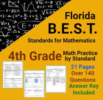 Preview of 4th Grade Math Review; Florida B.E.S.T. Standards; Review of All Standards!