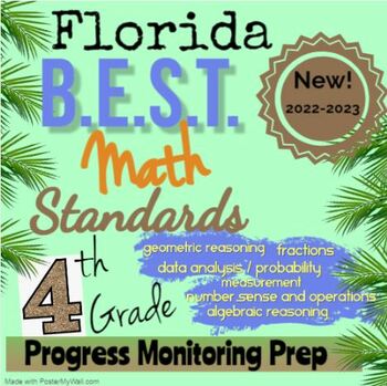 Preview of 4th Grade Math Review; Florida B.E.S.T. Standards; Review of All Standards!