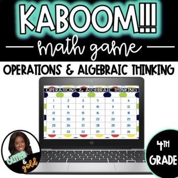 Preview of 4th Grade Math Review Game {CCCSS Operations & Algebraic Thinking Standards}