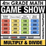 4th Grade Math Review Game Show PowerPoint Multiplication 