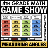 4th Grade Math Review Game Show PowerPoint Measuring Angle