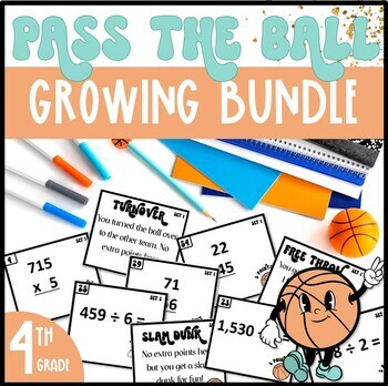 Preview of 4th Grade Math Review Games - Growing Bundle of Math Test Prep Review Games