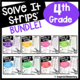 4th Grade Math Centers Math Review Spiral Review Solve It Strips®