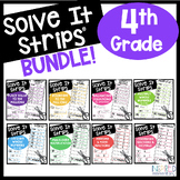 4th Grade Math Centers Math Review Spiral Review Solve It Strips®