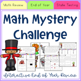 4th Grade Math Review Mystery Challenge