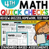 4th Grade Math Review Packet | Assessments, Homework, Morning Work, Test Prep