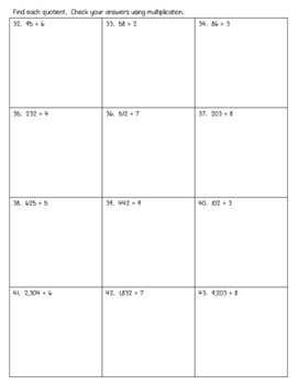4th Grade Math Review Packet - Distance Learning End of Year Math Packet