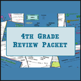 4th Grade Math Review Packet Mega Bundle | Math Activities Bundle