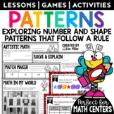4th Grade Math Review Packet | Number Patterns | Shape Patterns