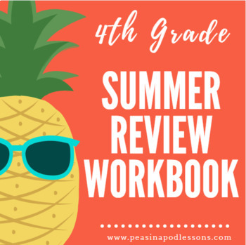 Preview of 4th to 5th Grade Summer Packet Fourth Grade Math ELA Spiral Review May June July