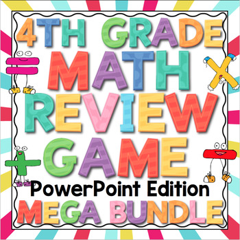 Preview of 4th Grade Math Review Game Show - PowerPoint Edition