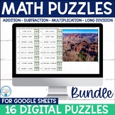 4th Grade Math | Review Puzzle for Google Sheets