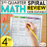 4th Grade Math Review & Quizzes | Homework or Morning Work