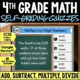4th Grade Math Review Test Prep - Addition Subtraction Mul