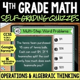 4th Grade Math Review Test Prep - Operations & Algebraic T