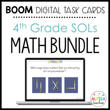 Preview of 4th Grade Math SOL Boom Cards Bundle