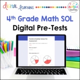 4th Grade Math SOL Pre-Tests in Google Forms™