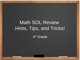 4th Grade Math SOL Review - Hints, Tips, and Tricks!