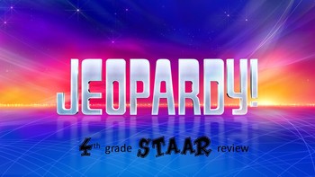 Preview of 4th Grade Math STAAR Jeopardy Review