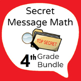 4th Grade Math Secret Message Math Bundle - 15 Items!