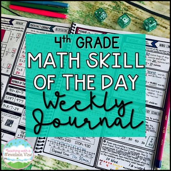 Preview of 4th Grade Spiral Math Review | Math Skill of the Day