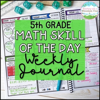 Preview of 5th Grade Spiral Math Review | Math Skill of the Day