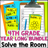 4th Grade Math Around the Room Activities - Scavenger Hunt