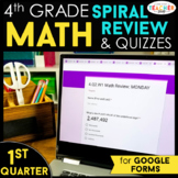 4th Grade Math Spiral Review | Google Classroom Distance L