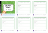 4th Grade Math Spiral Review Google Forms May Morning Work