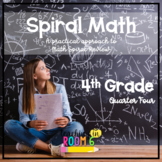 4th Grade Math Spiral Review -- Quarter FOUR