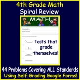 4th Grade Digital Math Practice - Self-Grading Google Form