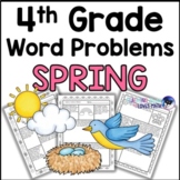 Spring Word Problems Math Practice 4th Grade Common Core
