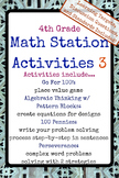 4th Grade Math Stations 3