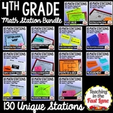 4th Grade Math Stations Bundle