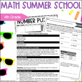 4th Grade Low Prep Math Summer School Curriculum - Multipl