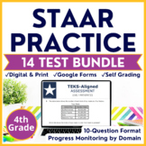 4th Grade Math TEKS-STAAR Practice Test-Prep Bundle - Goog