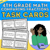 4th Grade Math Task Cards: Comparing Fractions with unlike