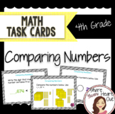 4th Grade Math Task Cards: Comparing Numbers