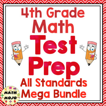 Preview of 4th Grade Math Test Prep: All Standards Mega Bundle