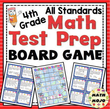 Preview of 4th Grade Math Test Prep Board Game (All Standards Review)