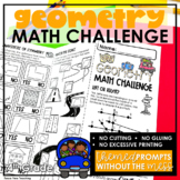 4th Grade Math Test Prep Geometry Spiral Review Challenge