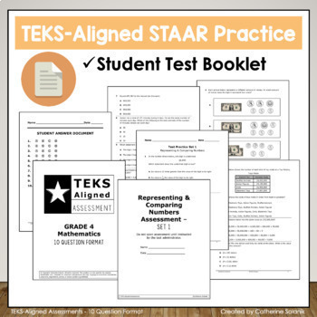 4th Grade Math STAAR Test Practice Set 6: Measurement by Catherine Solanik