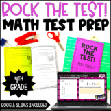 4th Grade Math Test Prep Review Booklet w/ Digital Math Test Prep Version